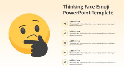Thinking Face Emoji PowerPoint Template