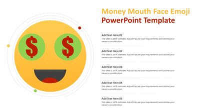 Money Mouth Face Emoji PowerPoint Template