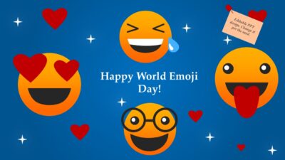 Happy World Emoji Day PowerPoint Slide