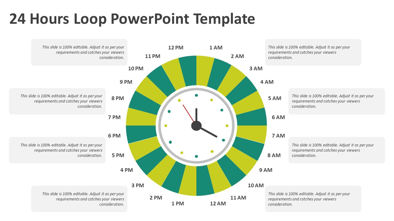 24 Hours Loop PowerPoint Template