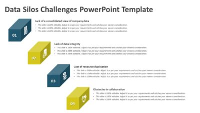 Data Silos Challenges PowerPoint Template