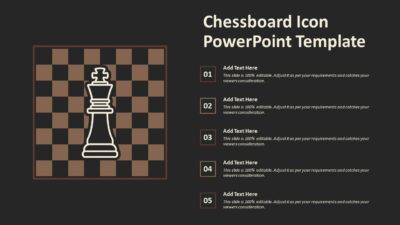 Chessboard Icon PowerPoint Template