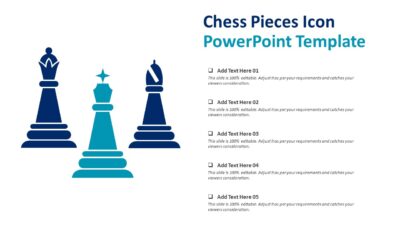 Chess Pieces Icon PowerPoint Template