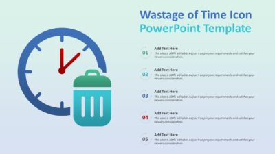 Wastage of Time Icon PowerPoint Template