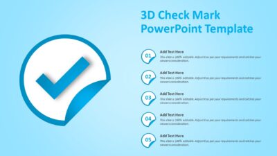 3D Check Mark PowerPoint Template