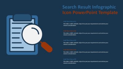 Search Result Infographic Icon PowerPoint Template