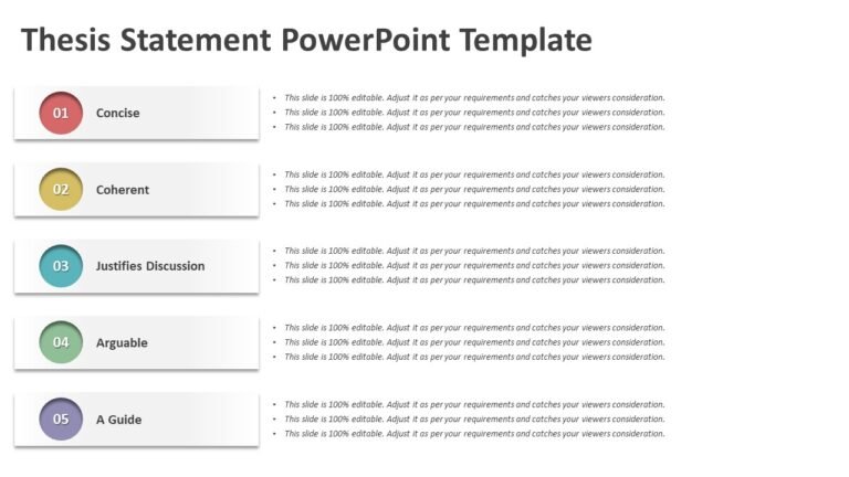 Thesis Statement PowerPoint Template | PPT Templates