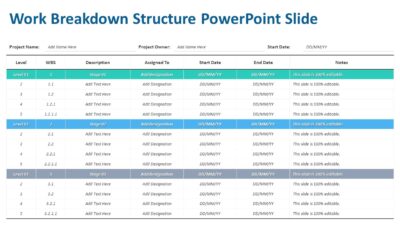 Work Breakdown Structure PowerPoint Slide