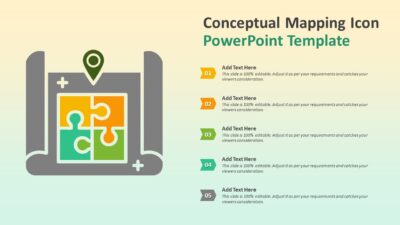 Conceptual Mapping Icon PowerPoint Template