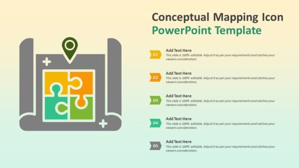 Conceptual Mapping Icon PowerPoint Template | PPT Templates