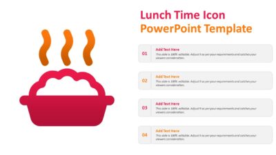 Lunch Time Icon PowerPoint Template