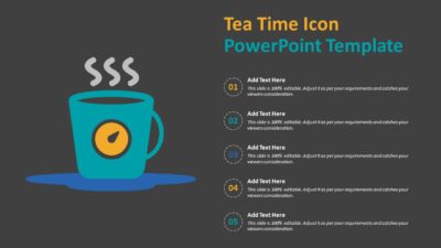 Tea Time Icon PowerPoint Template