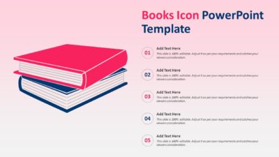 Books Icon PowerPoint Template