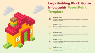 Lego Building Block House Infographic PowerPoint Template