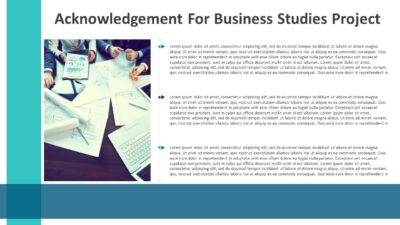 Acknowledgement For Business Studies Project PowerPoint Template