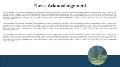 Thesis Acknowledgement PowerPoint Template