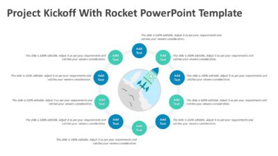 Project Kickoff With Rocket PowerPoint Template