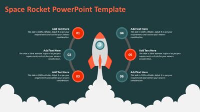 Space Rocket PowerPoint Template