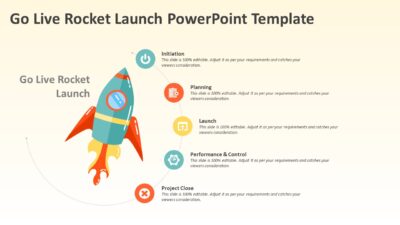 Go Live Rocket Launch PowerPoint Template