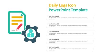 Daily Logs Icon PowerPoint Template