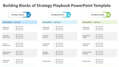 Building Blocks of Strategy Playbook PowerPoint Template