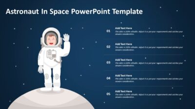 Astronaut In Space PowerPoint Template