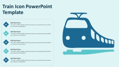 Train Icon PowerPoint Template