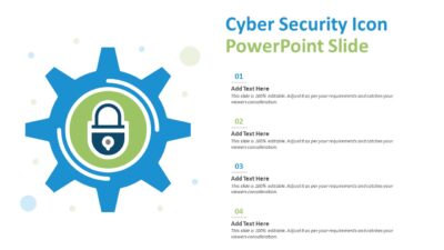 Cyber Security Icon PowerPoint Slide