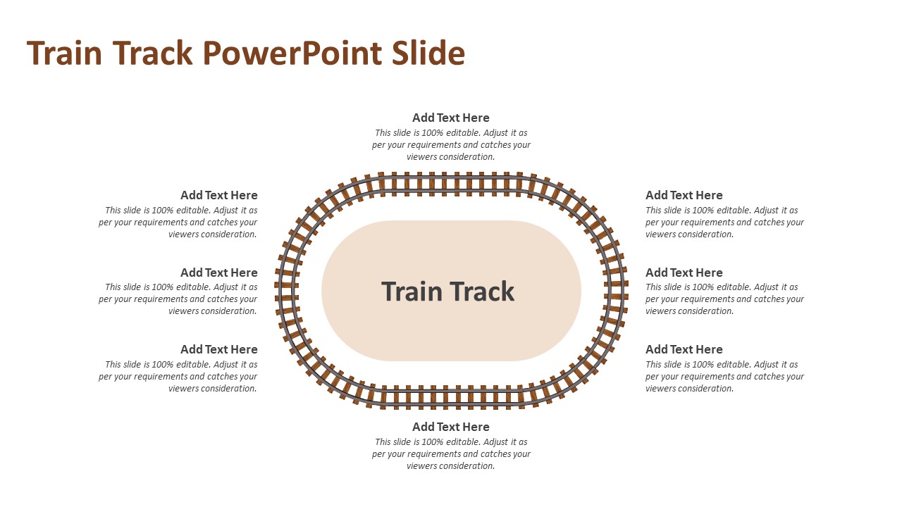 Train Track PowerPoint Slide | PPT Templates