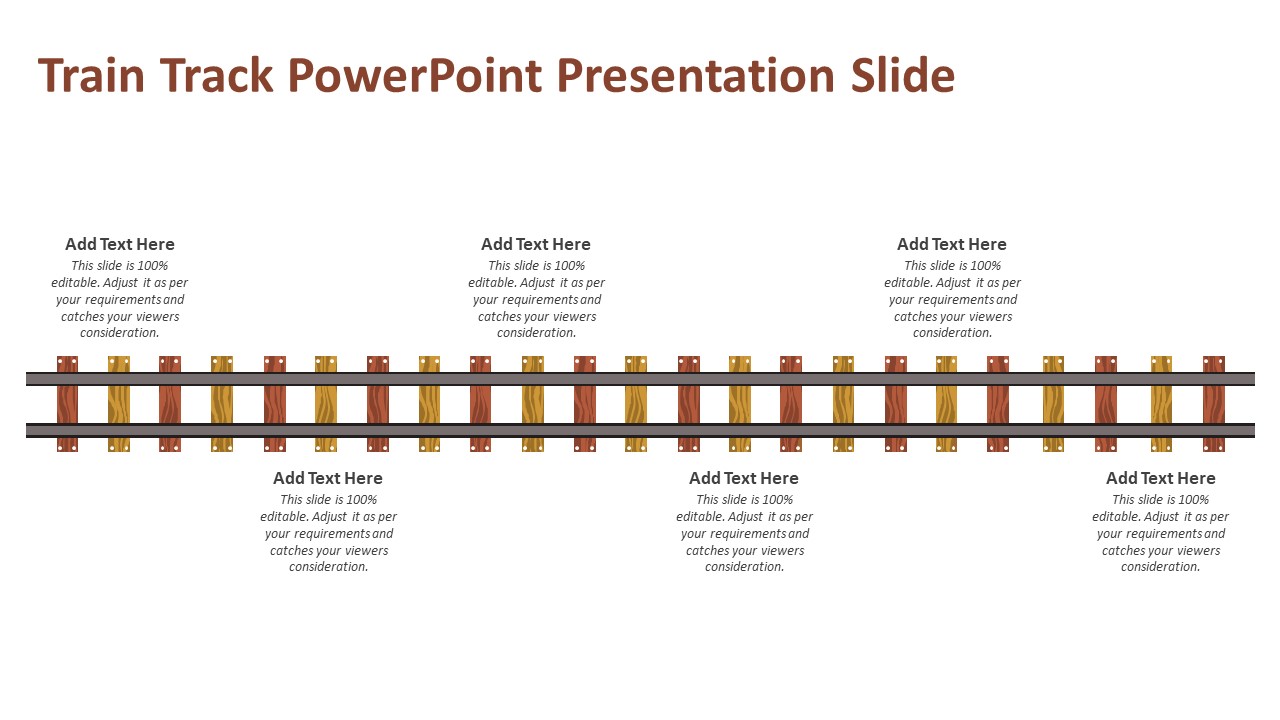Train Track Powerpoint Presentation Slide Ppt Templates
