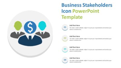 Business Stakeholders Icon PowerPoint Template