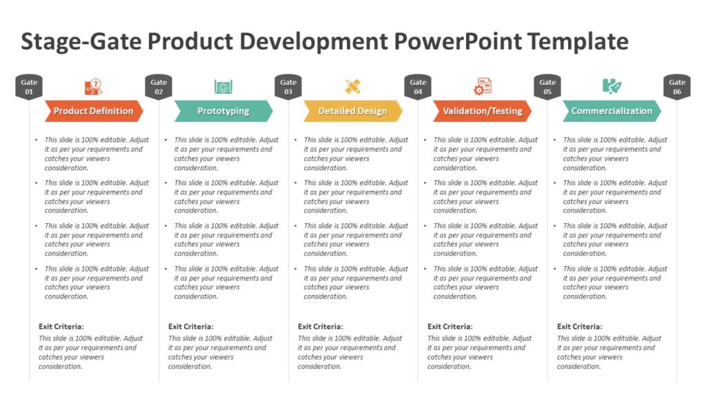 Stage-Gate Product Development PowerPoint Template