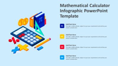 Mathematical Calculator Infographic PowerPoint Template