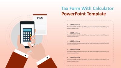 Tax Form With Calculator PowerPoint Template