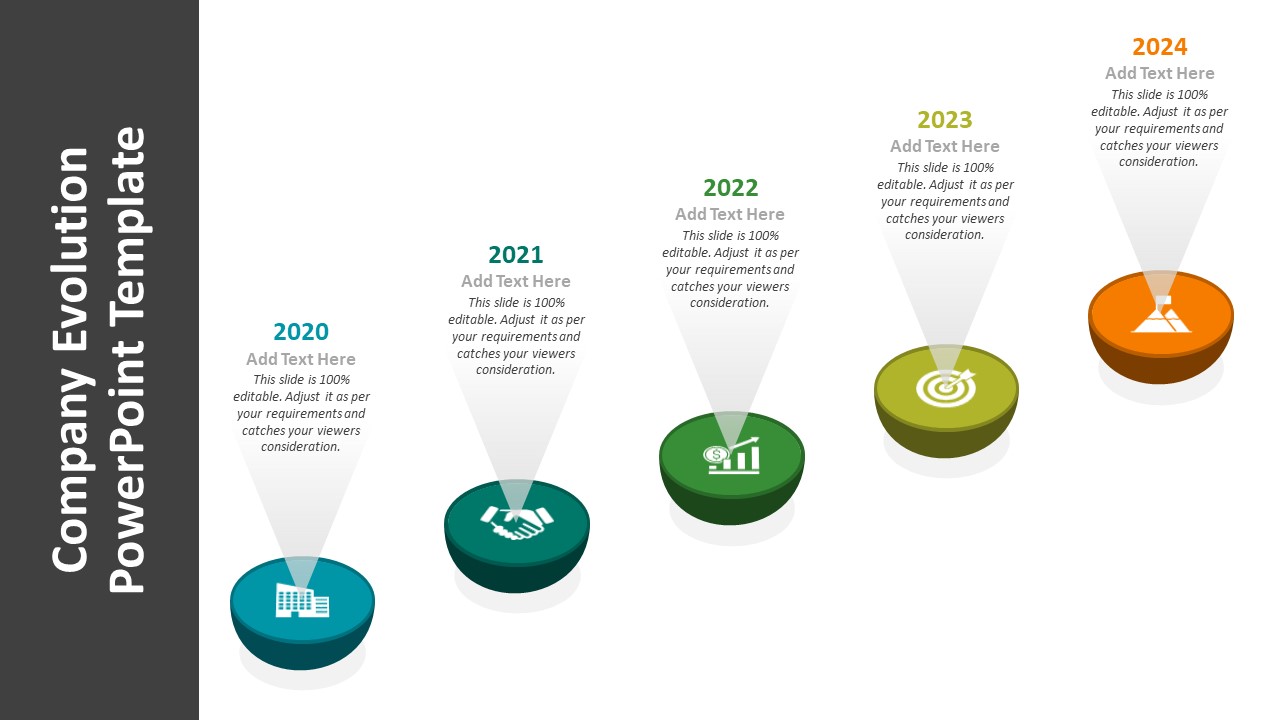 Company Evolution Powerpoint Template Evolution Slides