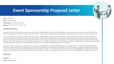 Event Sponsorship Proposal Letter PowerPoint Template