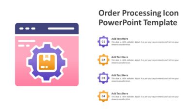 Order Processing Icon PowerPoint Template
