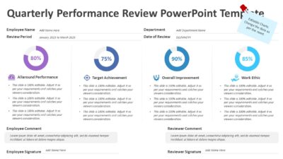 Quarterly Performance Review PowerPoint Template