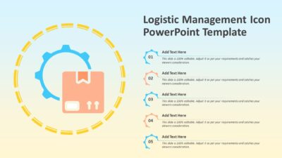 Logistic Management Icon PowerPoint Template