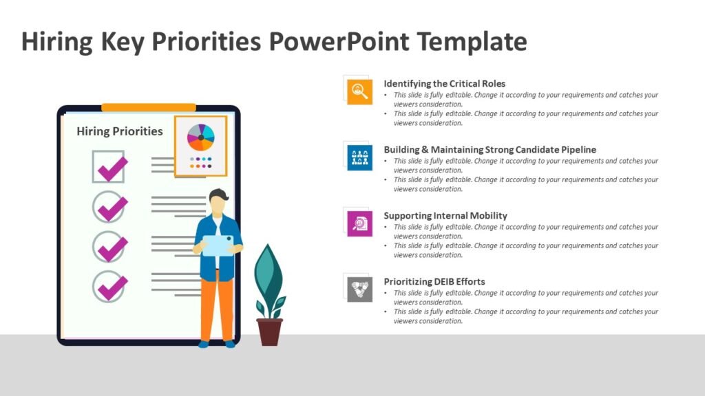 Hiring Key Priorities PowerPoint Template