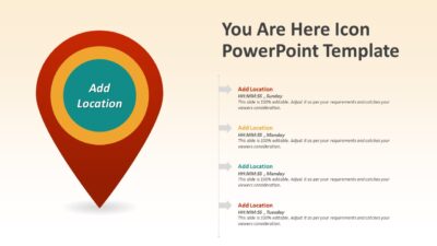 You Are Here Icon PowerPoint Template
