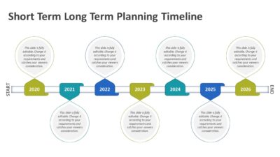 Short Term Long Term Planning Timeline PowerPoint Template