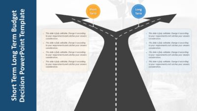 Short Term Long Term Budget Decision PowerPoint Template