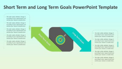 Short Term and Long Term Goals PowerPoint Template