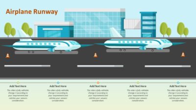 Airplane Runway PowerPoint Template