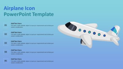 Airplane Icon PowerPoint Template
