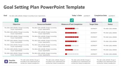 Goal Setting Plan PowerPoint Template
