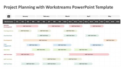 Project Planning with Workstreams PowerPoint Template