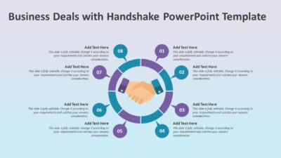 Business Deals with Handshake PowerPoint Template