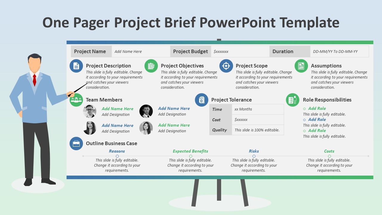 Powerpoint One Pager Template Content Calendar Template